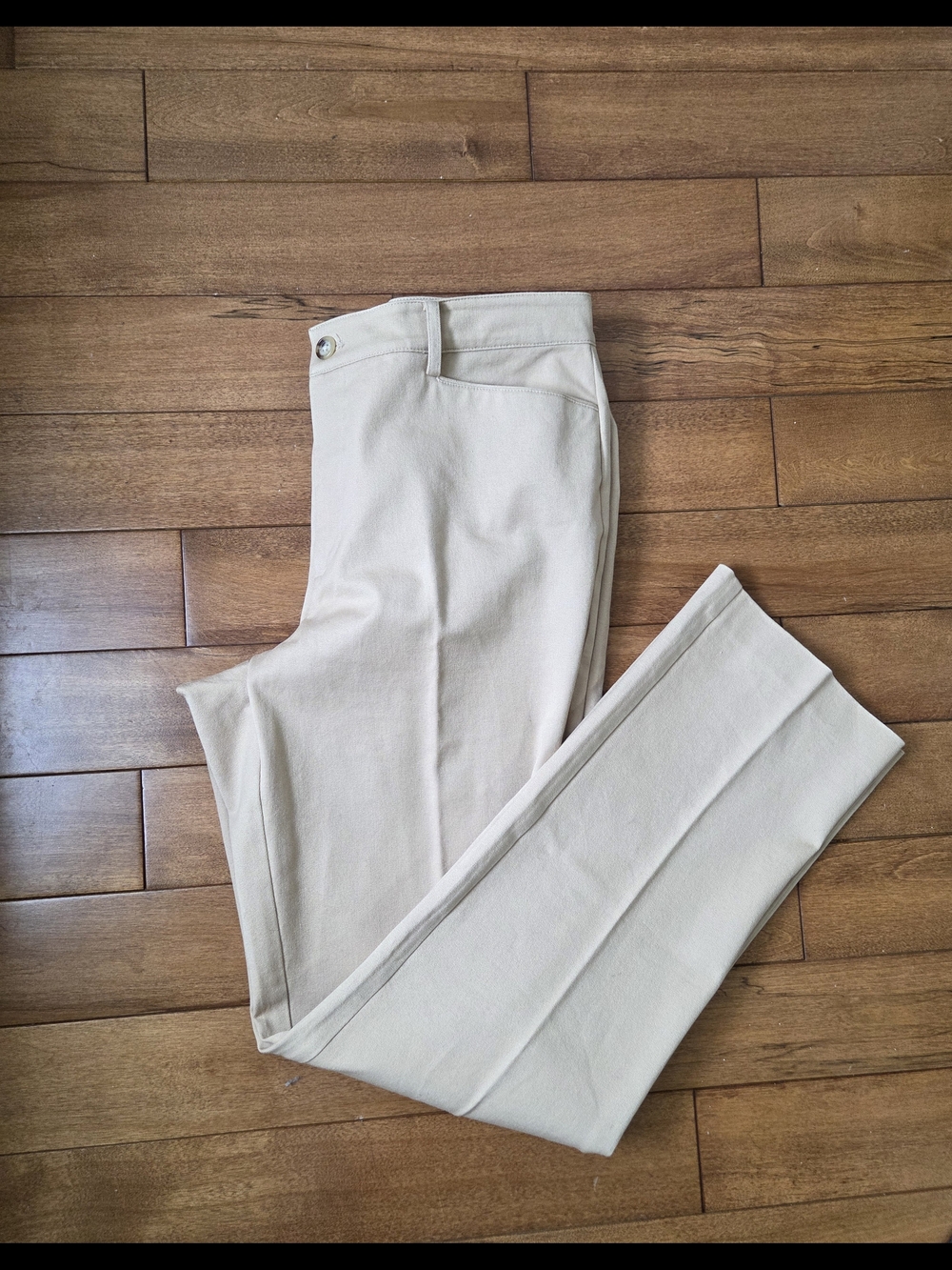 Lauren Ralph Lauren Catlin Khaki Classic Straight-Leg Pants Size 12